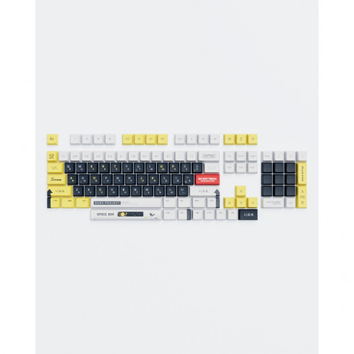 Set Taste Dark Project KS-1036 PBT, ENG/UA/RU Alb/Galben