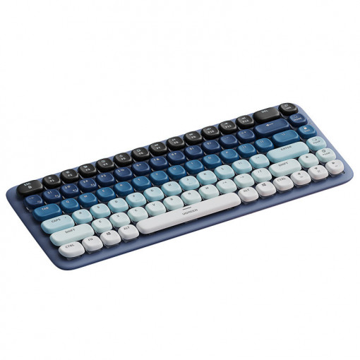 Tastatura mecanica wireless Ugreen KU101 Bluetooth/USB-C cu iluminare de fundal - albastru 90755