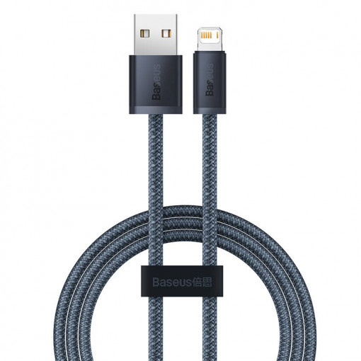 Cablu de date Baseus Dynamic Series USB la Lightning, 2.4A, 2m (gri) CALD000516
