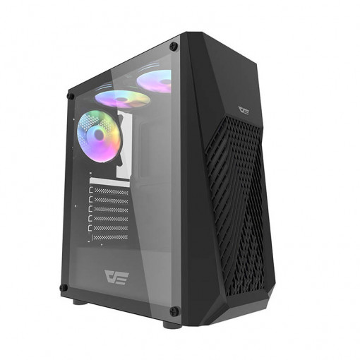 Carcasa computer cu 3 ventilatoare Darkflash DK150 (negru)