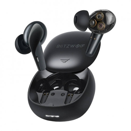 Casti wireless TWS BlitzWolf BW-FYE15 bluetooth 5.0 (negru)