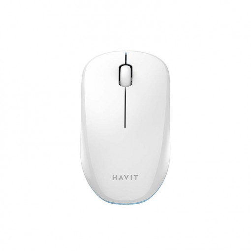 Mouse universal wireless Havit MS66GT-WB (alb/albastru)