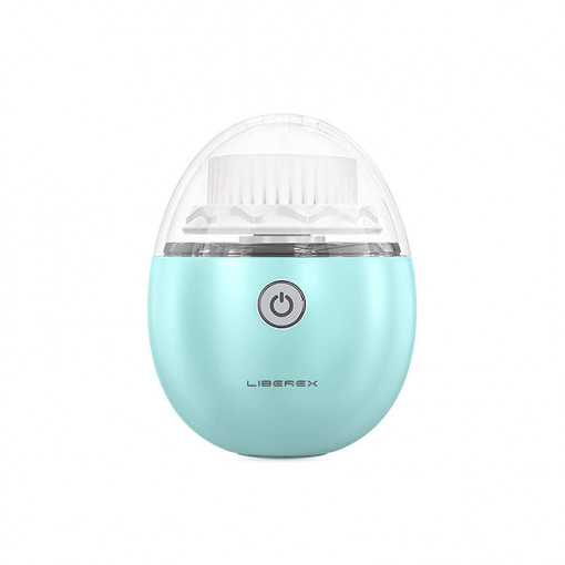 Perie vibranta pentru curatare faciala Liberex Egg (verde) 2.5W