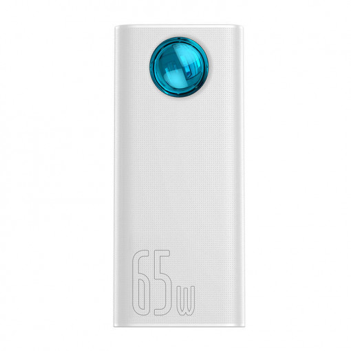 Powerbank Baseus Amblight 30000mAh, 4xUSB, USB-C, 65W (alb) PPLG000102