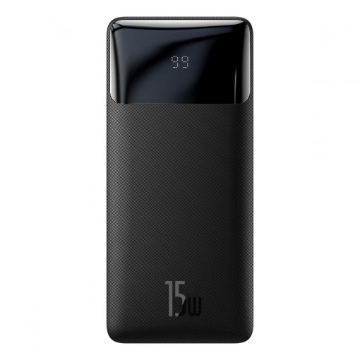 Powerbank Baseus Bipow 30000mAh, 2xUSB, USB-C, 15W (negru) PPDML-K01