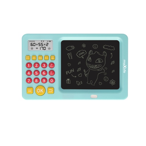 Tabla de Scris Pentru Copii Maxlife cu Calculator MXWB-01 (Albastru)