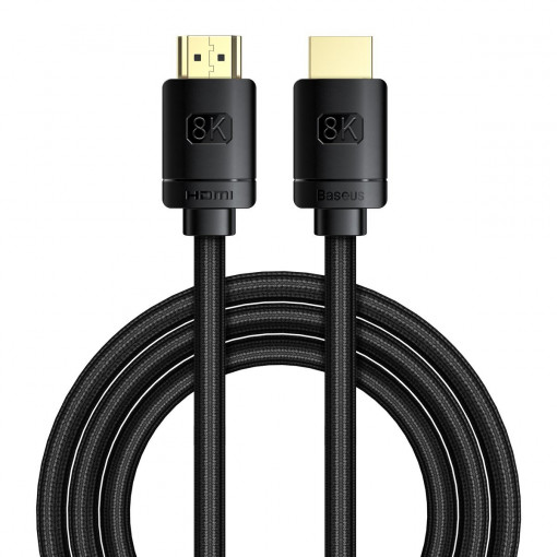 Cablu HDMI 2.1 Baseus High Definition Series, 8K 60Hz, 3D, HDR, 48Gbps, 3m (negru) CAKGQ-L01