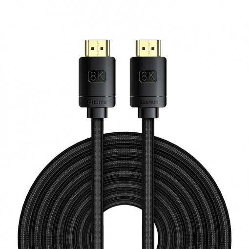 Cablu HDMI la HDMI Baseus High Definition 10m, 8K (negru) WKGQ040301
