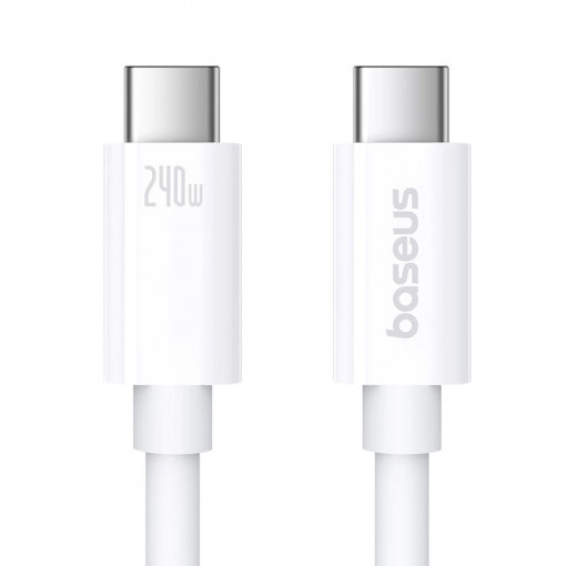 Cablu incarcare rapida USB-C Baseus Flash 240W 1m (alb) P10365200211-02