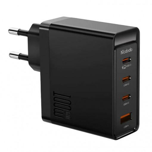 Incarcator telefon rapid GaN McDodo GAN 3xUSB-C + USB, 100W (negru)