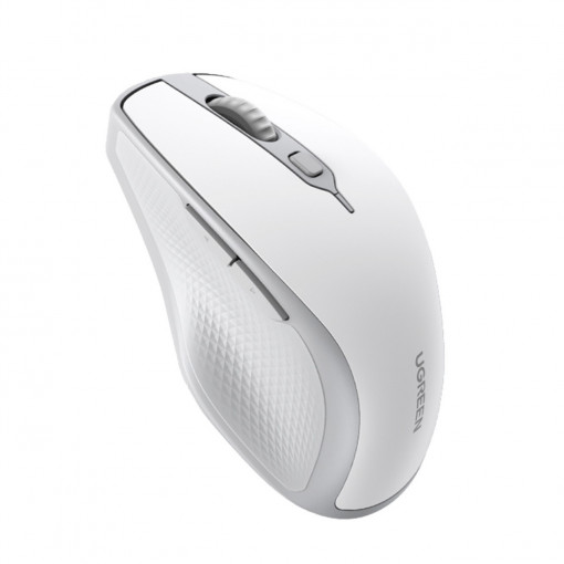 Mouse wireless ergonomic Ugreen MU101 Bluetooth / 2.4 GHz - alb 15805