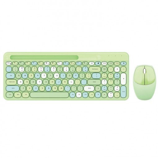 Set tastatura + mouse wireless MOFII 888 2.4G (verde) SMK-678395AG