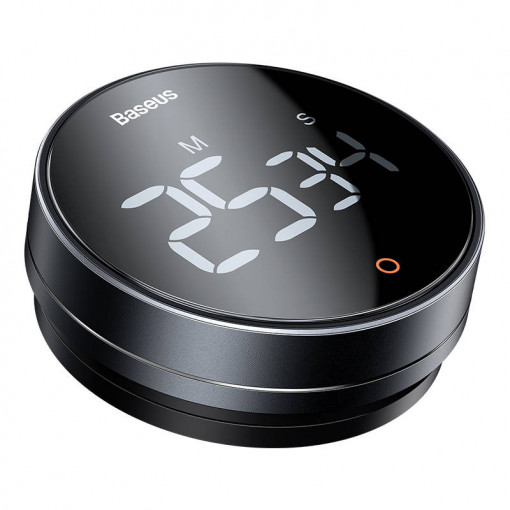 Timer digital magnetic Baseus Heyo Pro Dark Gri FMDS000013