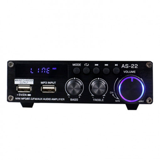 Amplificator audio Blitzwolf AS-22 45W bluetooth, AUX 3.5mm, RCA, 2X USB