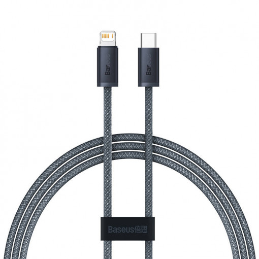 Cablu de date Baseus Dynamic Series USB-C la Lightning, 20W, 1m (gri) CALD000016