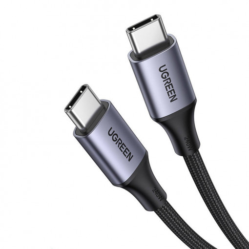 Cablu de date rapid USB-C la USB-C UGREEN USB4, 240W, 2 m (negru) 90440