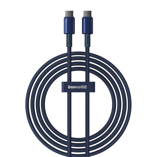 Cablu Incarcare Rapida USB-C la USB-C Baseus Tungsten Gold, 100W