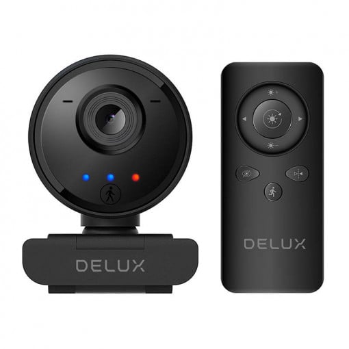 Camera web Delux DC07 cu microfon incorporat (negru) Full HD 30FPS