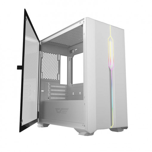 Carcasa computer cu LED Darkflash DLM23 (alb)