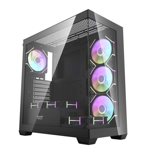 Carcasa Computer Darkflash DS900 (Negru) + 7 Ventilatoare ARGB
