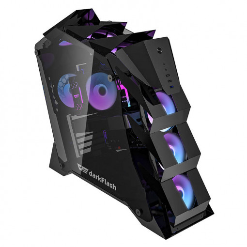 Carcasa computer Darkflash K2 (negru)