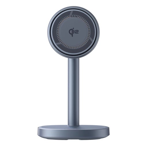 Incarcator Rapid Inductie Magnetic cu Suport Baseus Orbit 2 Pro 2 in 1 MagSafe Qi2 20W cu Racire (Gri)