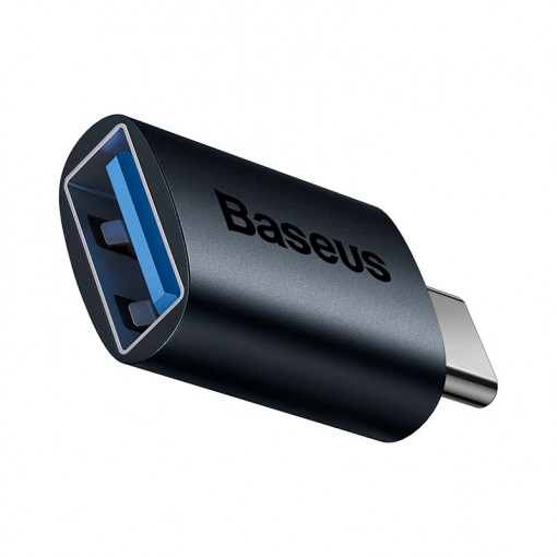 Adaptor Baseus Ingenuity USB-C la USB-A OTG (albastru) ZJJQ000003