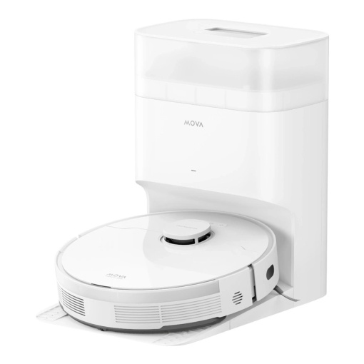 Aspirator Robot Inteligent cu Statie MOVA S10 Plus 7000Pa, Functie MOP, Suprafata Max 200 m² (Alb)