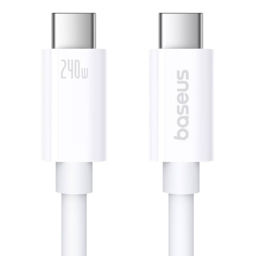 Cablu Incarcare Rapid Baseus Superior 2 USB-C la USB-C 240W, 1.8m (Alb)