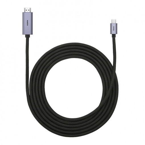 Cablu USB-C la HDMI Baseus, 4K, 3m (negru) WKGQ010201