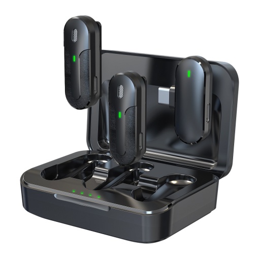 Microfon Wireless Smartphone 2in1 Devia Kintone USB-C (Negru)