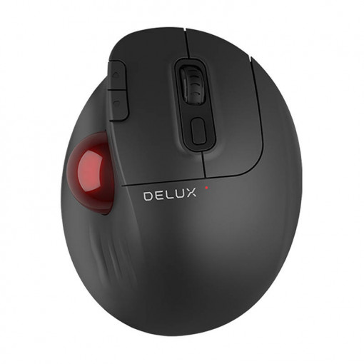 Mouse ergonomic wireless Delux MT1 DB BT+2.4G (negru)