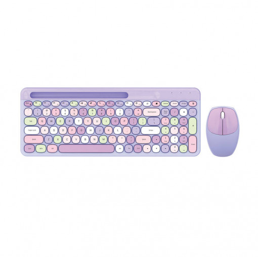 Set tastatura + mouse wireless MOFII 888 2.4G (Violet) SMK-678395AG