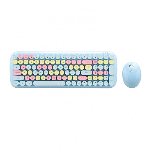 Set tastatura + mouse wireless MOFII Candy XR 2.4G (albastru) SMK-646390AG