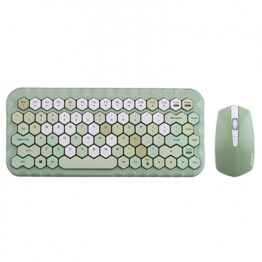 Set tastatura + mouse wireless MOFII Honey 2.4G (verde) SMK-643383AG