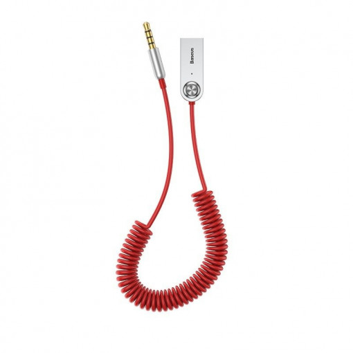 Adaptor audio BASEUS Bluetooth 5.0, AUX (rosu) CABA01-09