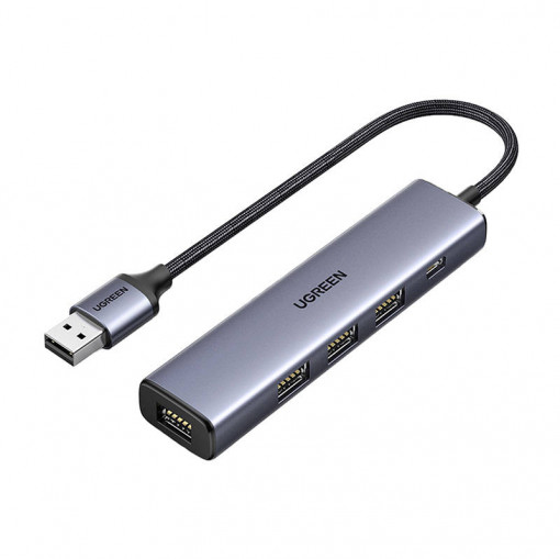 Adaptor Hub 5in1 UGREEN CM473, USB la 4x USB 3.0, 20805