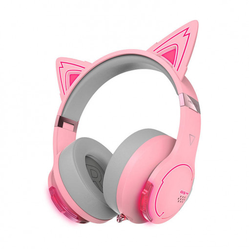 Casti pentru gaming Edifier HECATE G5BT noise cancelling ENC (roz)