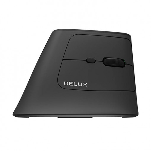 Mouse ergonomic wireless Delux MV6 DB BT+2.4G (negru)