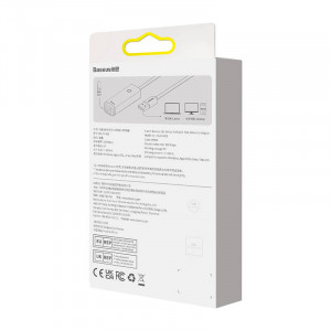 Adaptor Ethernet Retea Baseus Lite Series USB la RJ45, 100 Mbps (alb) WKQX000002