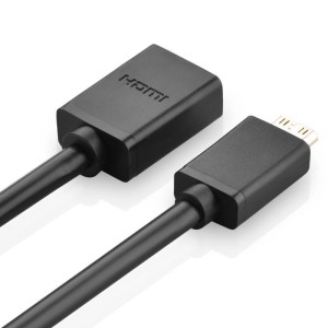 Adaptor HDMI Mini la HDMI UGREEN 20137, 22cm (negru)