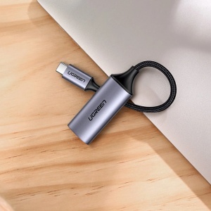 Adaptor HDMI UGREEN USB-C la HDMI, 4K 60Hz Thunderbolt 3 (Gri)
