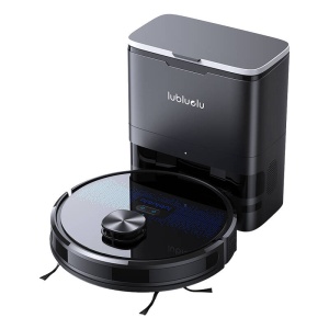 Aspirator Robot Inteligent cu Statie Lubluelu SL60 Plus Navigatie LiDAR 42W 4000Pa, 0.25L (Negru)