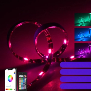 Banda LED Inteligenta Wi-Fi Sonoff L2-M 5m Set Telecomanda, Sursa de Alimentare