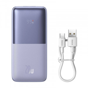 Baterie externa powerbank Baseus Bipow Pro 10000mAh, 2xUSB, USB-C, 20W (violet) PPBD040205 - Img 8