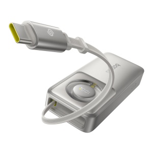 Baterie Externa Powerbank Baseus Free2Pull 10000mAh 30W, Port USB-C, Cablu USB-C Retractabil