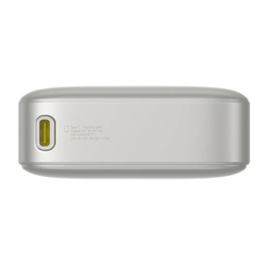 Baterie Externa Powerbank Baseus Free2Pull 20000mAh 65W, Port USB-C, Cablu USB-C Retractabil (Gri)