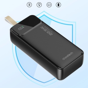 Baterie Externa Powerbank Choetech B730 30000mAh 22.5W PD, USB-C 2x USB-A (Negru)