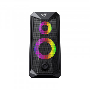 Boxe computer 2.0 HAVIT SK202 RGB (negru) 2 x 5W - Img 3
