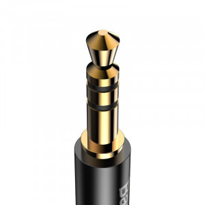 Cablu Audio BASEUS Yiven USB-C la mini mufa 3.5 mm, 1.2 m (negru) CAM01-01